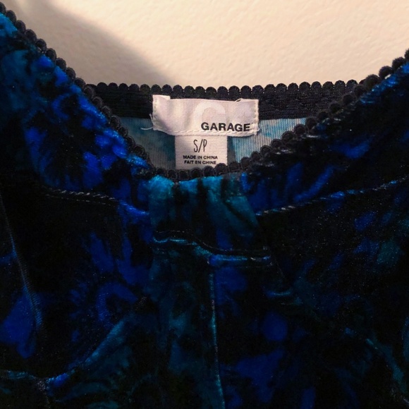 Garage Velvet & Tulle Skater Mini Dress NWOT - Picture 4 of 4